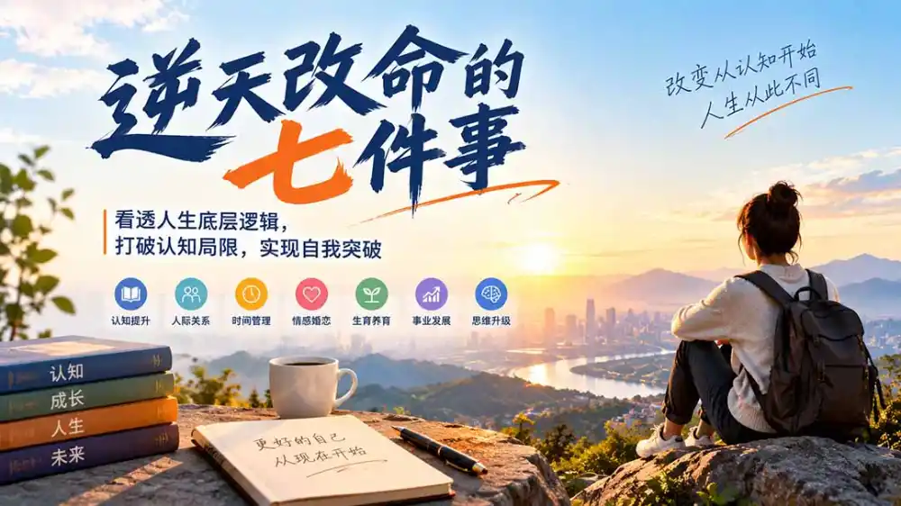付费文章：逆天改命的七件事，看透人生底层逻辑，打破认知局限，实现自我突破