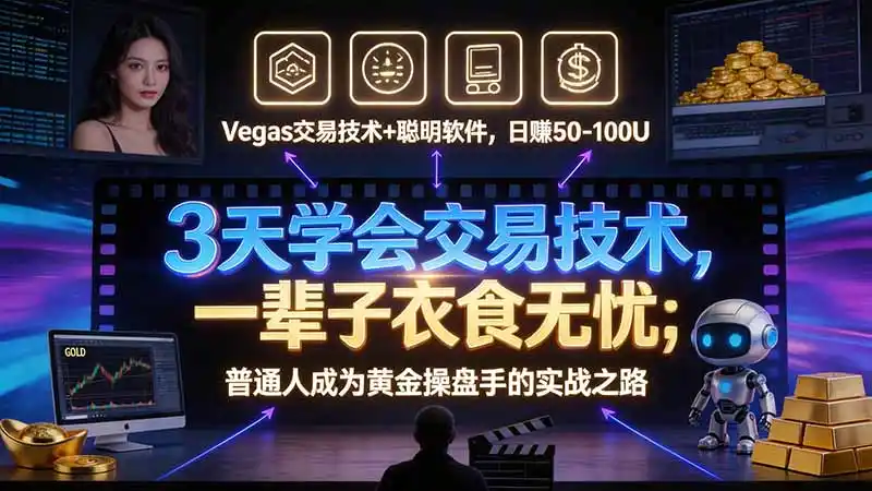 3 天学会 顺势而为交易系统，趋势看得懂、下单有依据：软件自动帮你盯盘，新手也能稳定复利